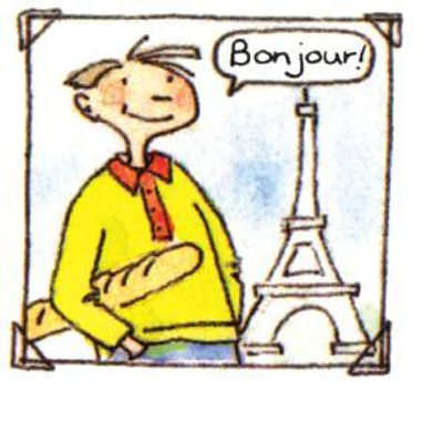 Illustration : « Bonjour », apprendre le français